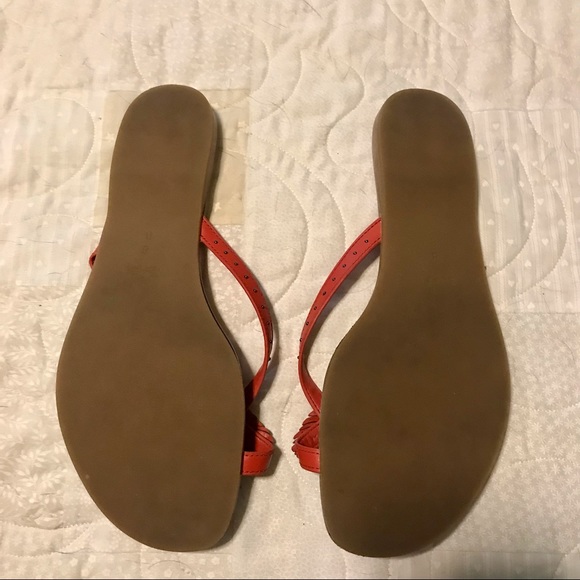 COACH Deni Feather Embellished Flat Sandal size 8/38 - Picture 4 of 7